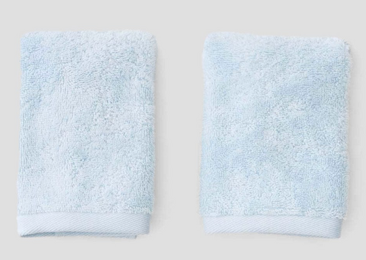 Weezie Blue Basic Washcloths (Pair)