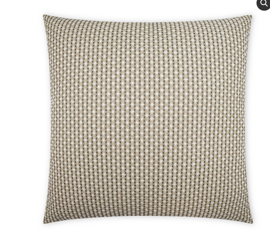 Dot Dash-Taupe 22" Pillow