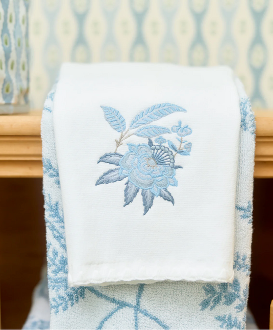 Stitched Edge Powder Bath Towels (pair)