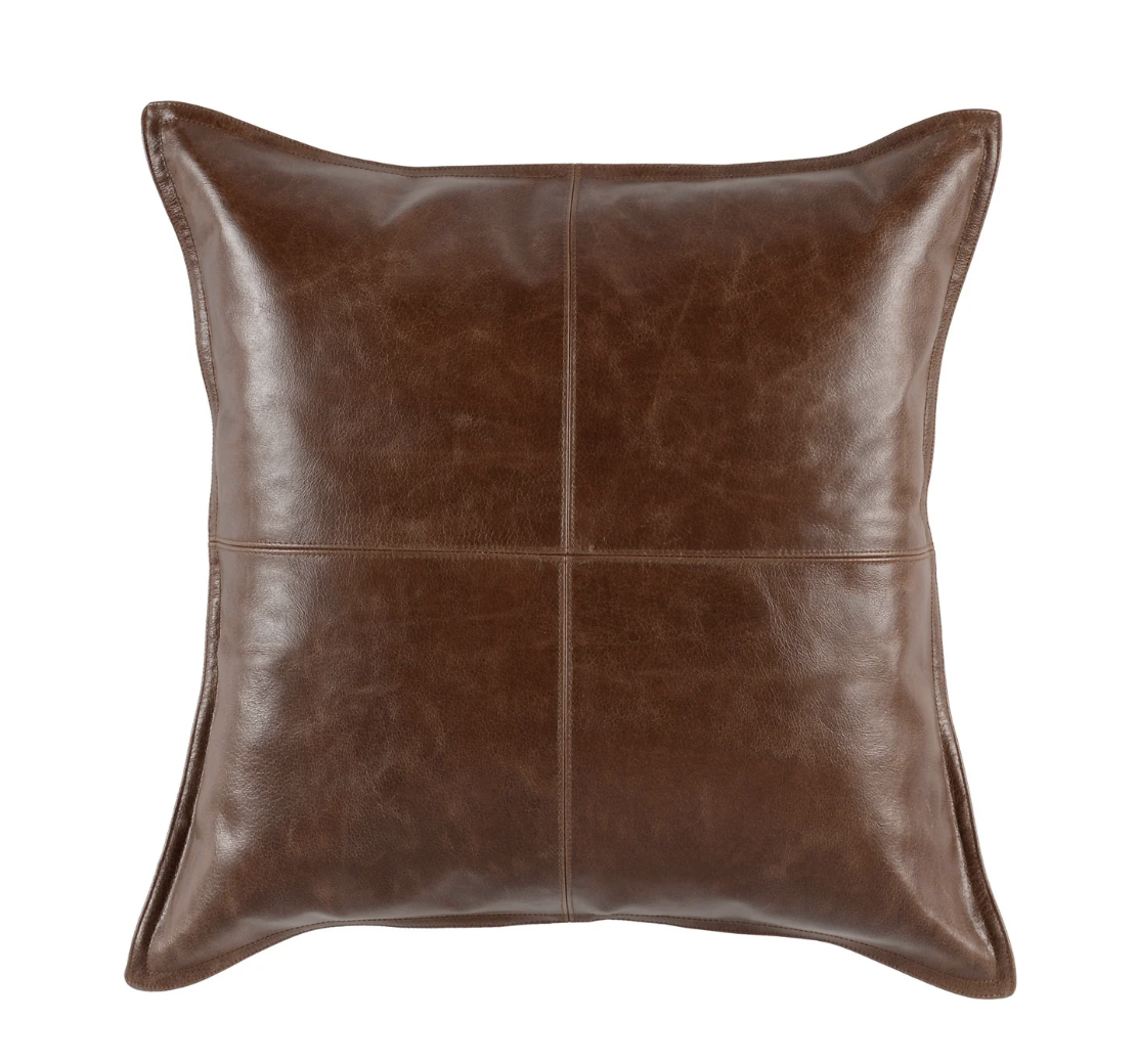 SLD Leather Pillow