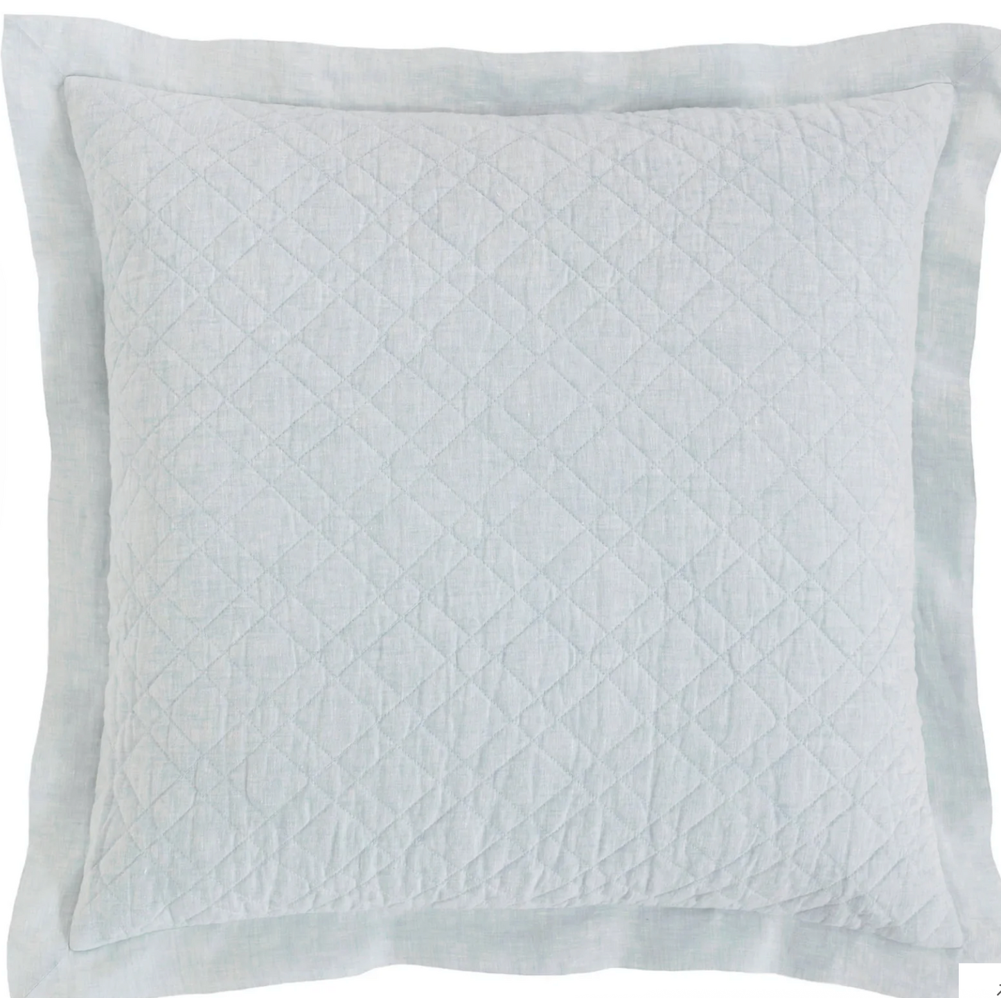 Washed Linen Quilt Euro Sham