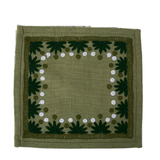 Starburst Evergreen Cocktail Napkins