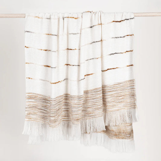 Albedo Ivory/ Rust Throw