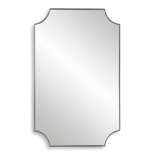 Scalloped Iron Mirror