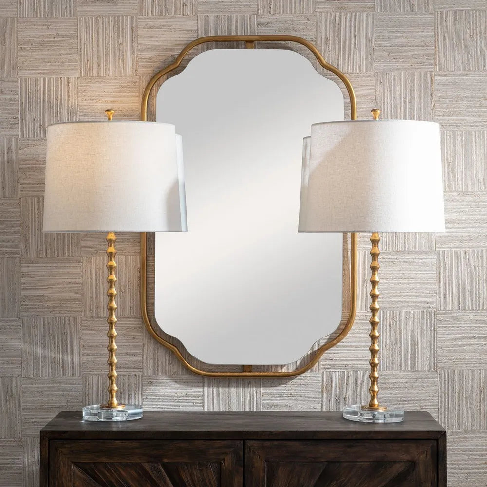 Gold Stacked Hourglass Table Lamp