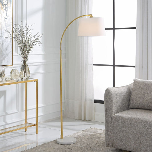Gold Arc Floor Lamp