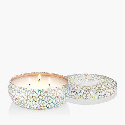 3 Wick Tin Candle