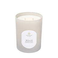 Wood House Large Candle