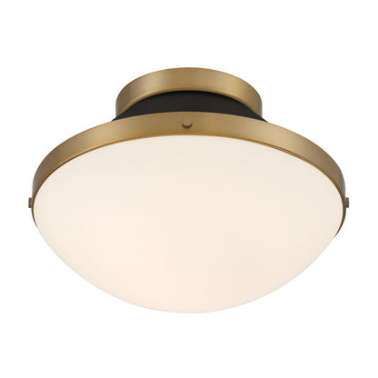 Xander 12.25'' Vibrant Gold + Matte Black Flush Mount