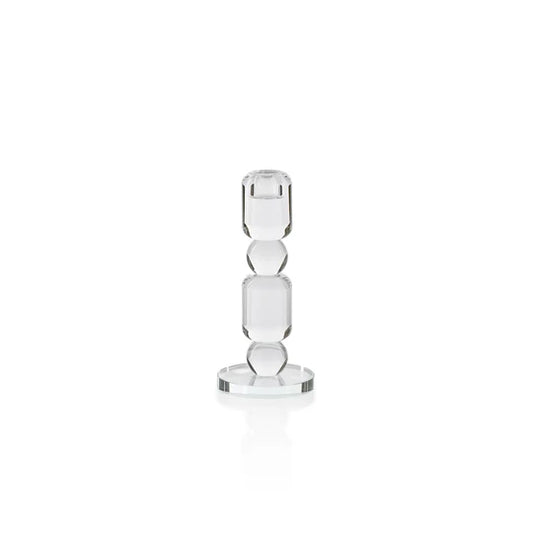Louisa Crystal Glass Taper Holder