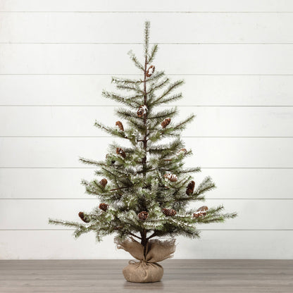 4.25' SNOWY PINE TREE