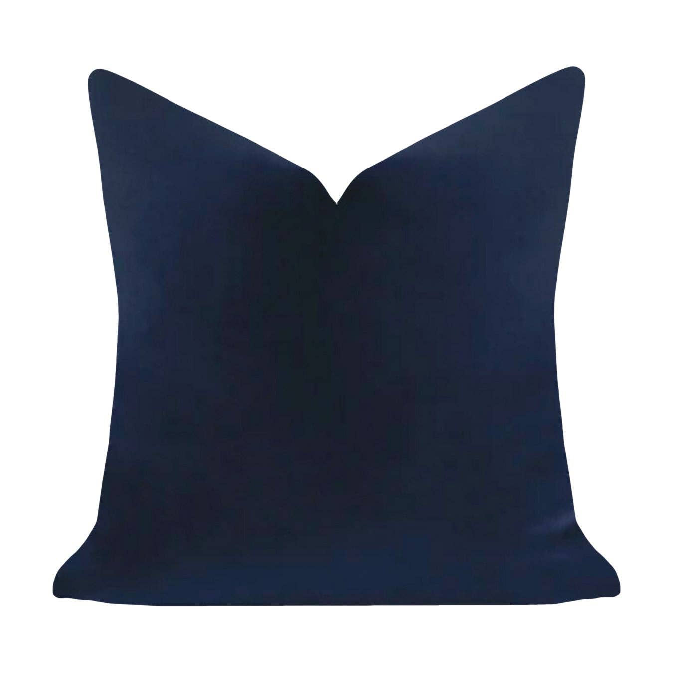 Cobalt Blue Solid Velvet Pillow