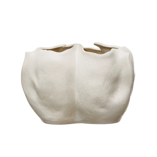 Organic Shaped Planter-white