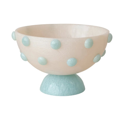 Resin Hobnail -Milky White & Blue