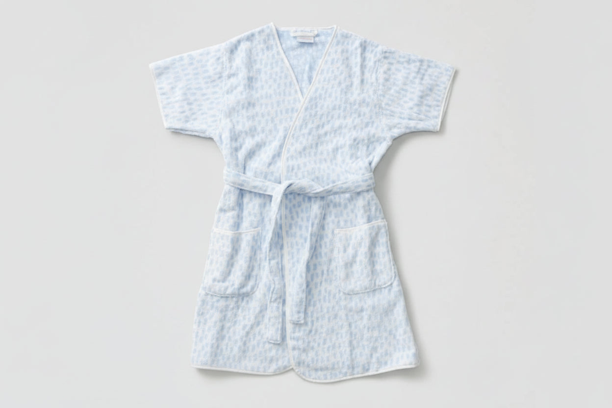 Women's Blue Millie Short Plush Robe