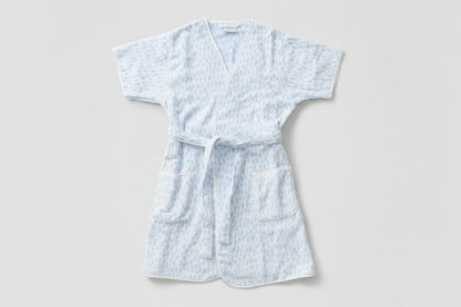 Women's Blue Millie Short Plush Robe