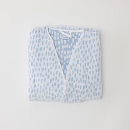 Women's Blue Millie Short Plush Robe