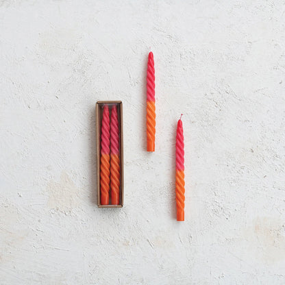 Swirl taper Candles