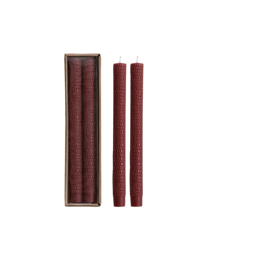 Unscented Animal Print Taper Candles