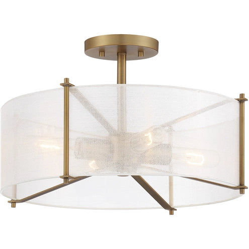 4 LIGHT SEMI-FLUSH MOUNT