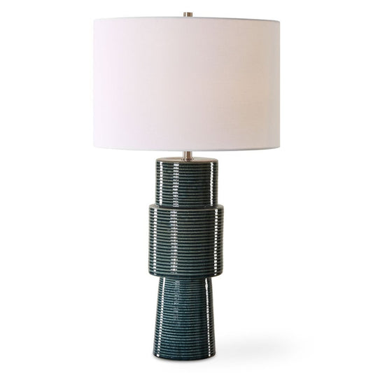 Teal Ceramic Table Lamp