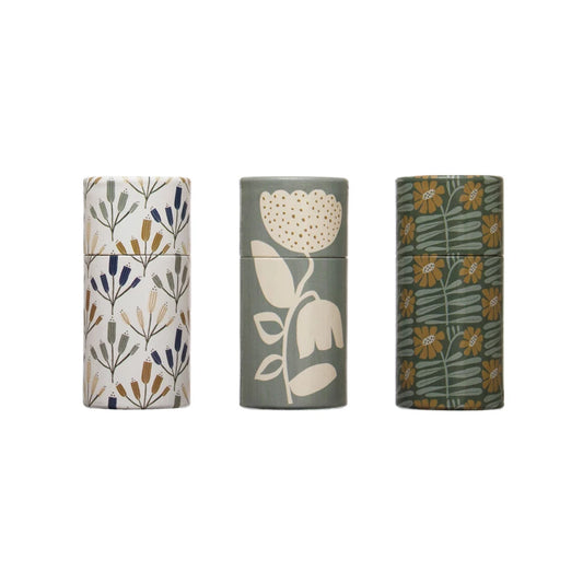 Safety Matches in Tube Matchbox w/Flowers