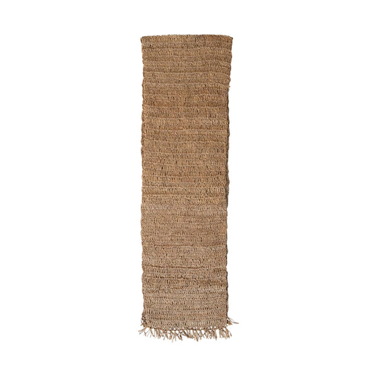Woven Raffia Table Runner w/Fringe
