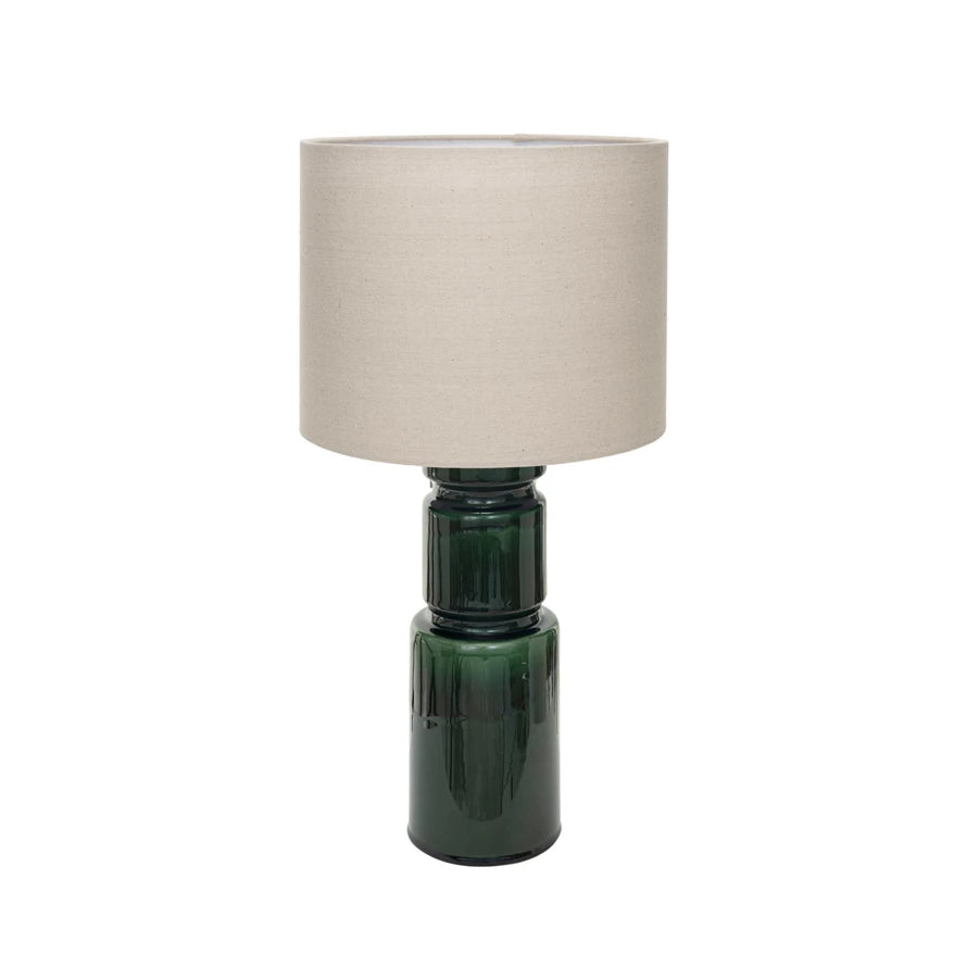 Green & Natural Ceramic Table Lamp