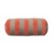Cotton Velvet & Jute Bolster w/ Stripes