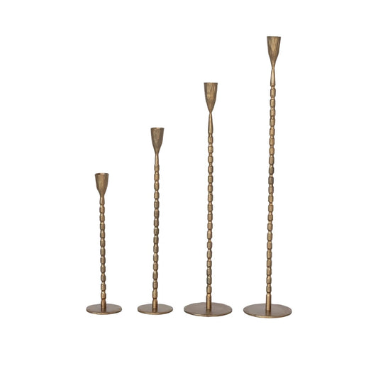 Tapered Brass Candle Holders