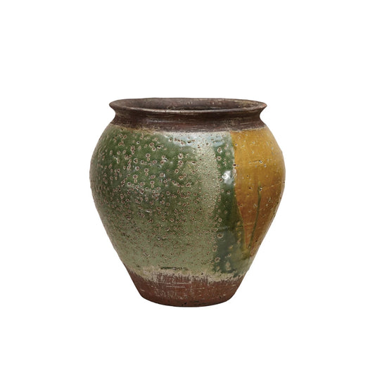 Terra-Cotta Vase Reactive Glaze