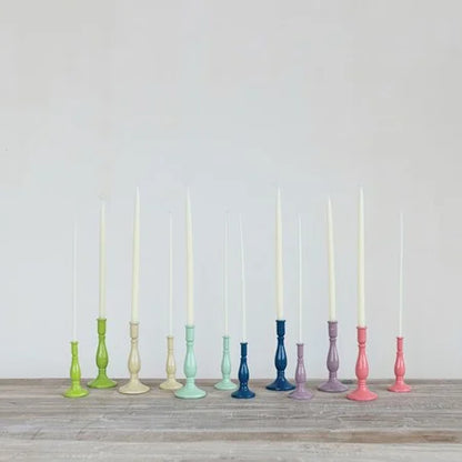 Cast Iron Taper Holder, 6 Colors