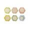 Stoneware Flower Shaped Coasters