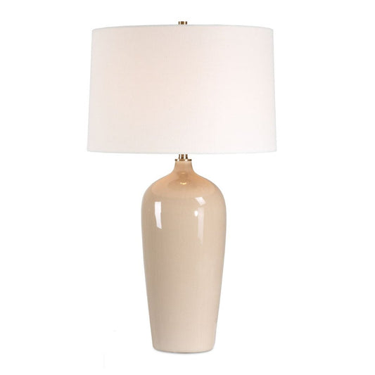 Sandy Grey Glazed Table Lamp