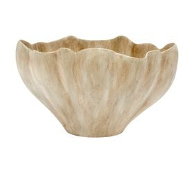 Round Harding Bowl With Brown Wash