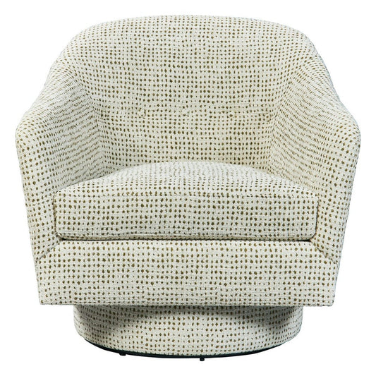 Coupe Swivel Chair Olive Dot