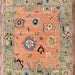 Peach Oushak Style Hand Knotted 8x12 Rug