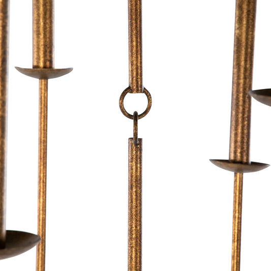 Snow Metal Ashwell Gold Chandelier