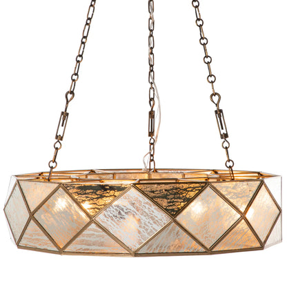 Maybelle Metal Antique Brushed Brass Chandelier