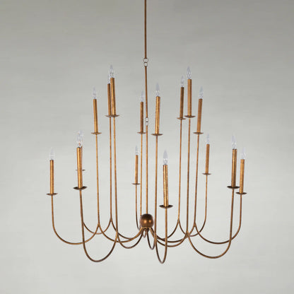Snow Metal Ashwell Gold Chandelier