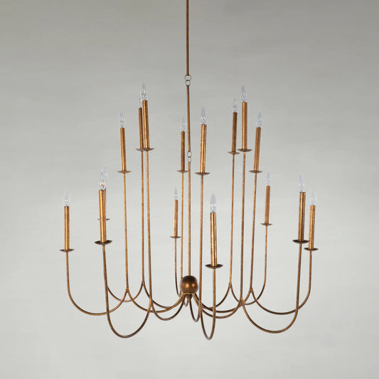 Snow Metal Ashwell Gold Chandelier