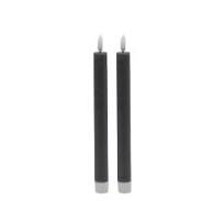 2pc Med Flameless Taper Candle