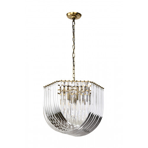 Art Deco 6 light chandelier