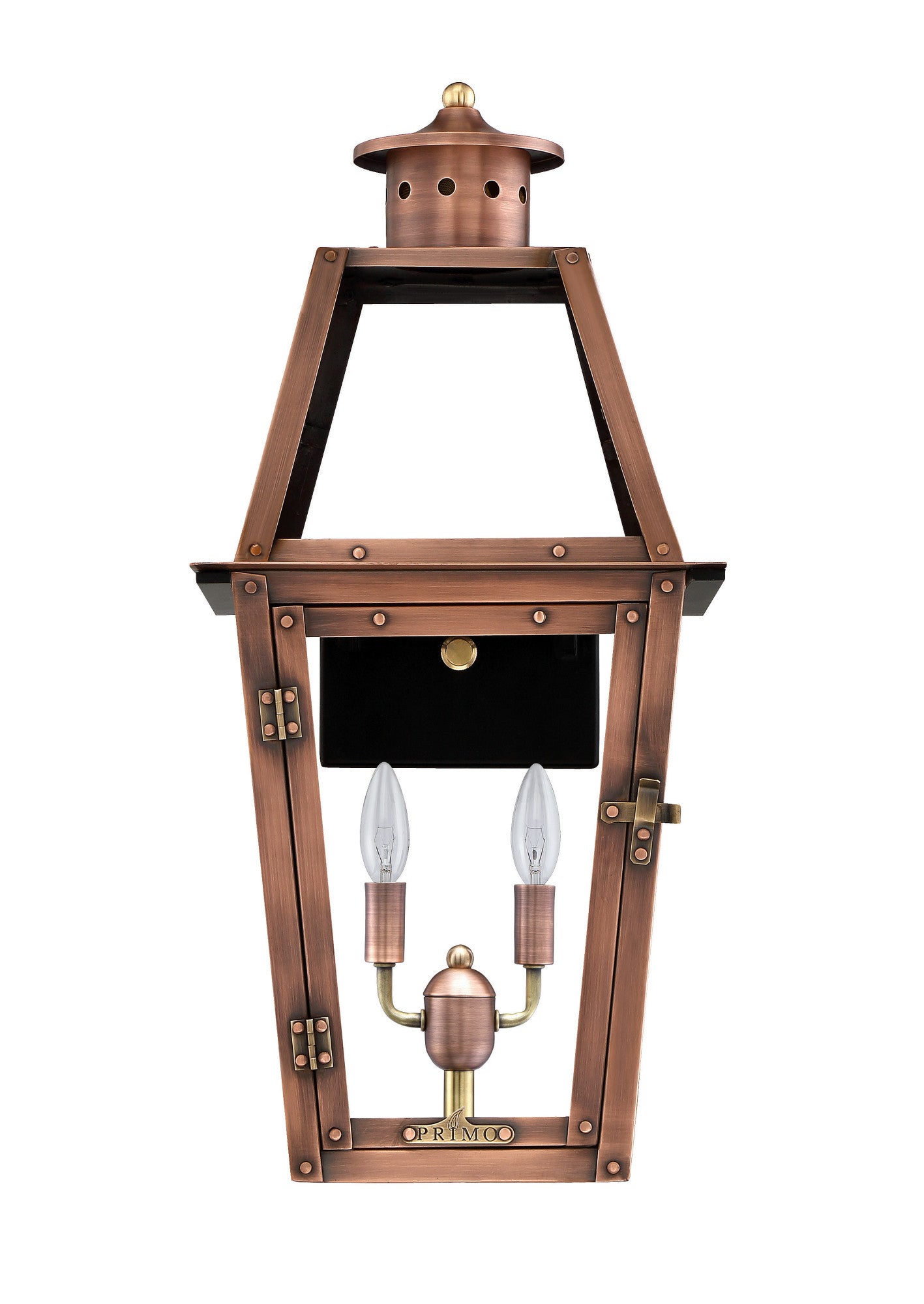 2 LIGHT PRIMO COPPER LANTERN