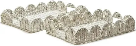 White Wicker Tray