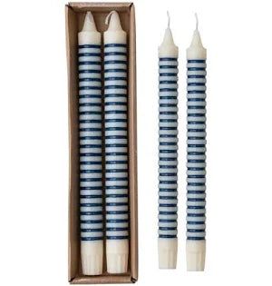 Stripe Taper Candle