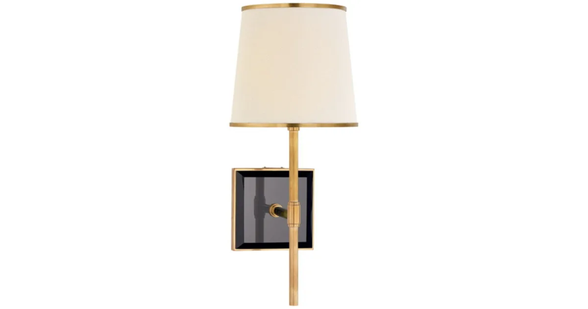 Bradford 15" Medium Sconce with Linen Shade by kate spade NEW YORK
