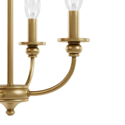 Hunter Southcrest Luxe Gold 4 Light Small Flush Mount Ceiling Light Fixture